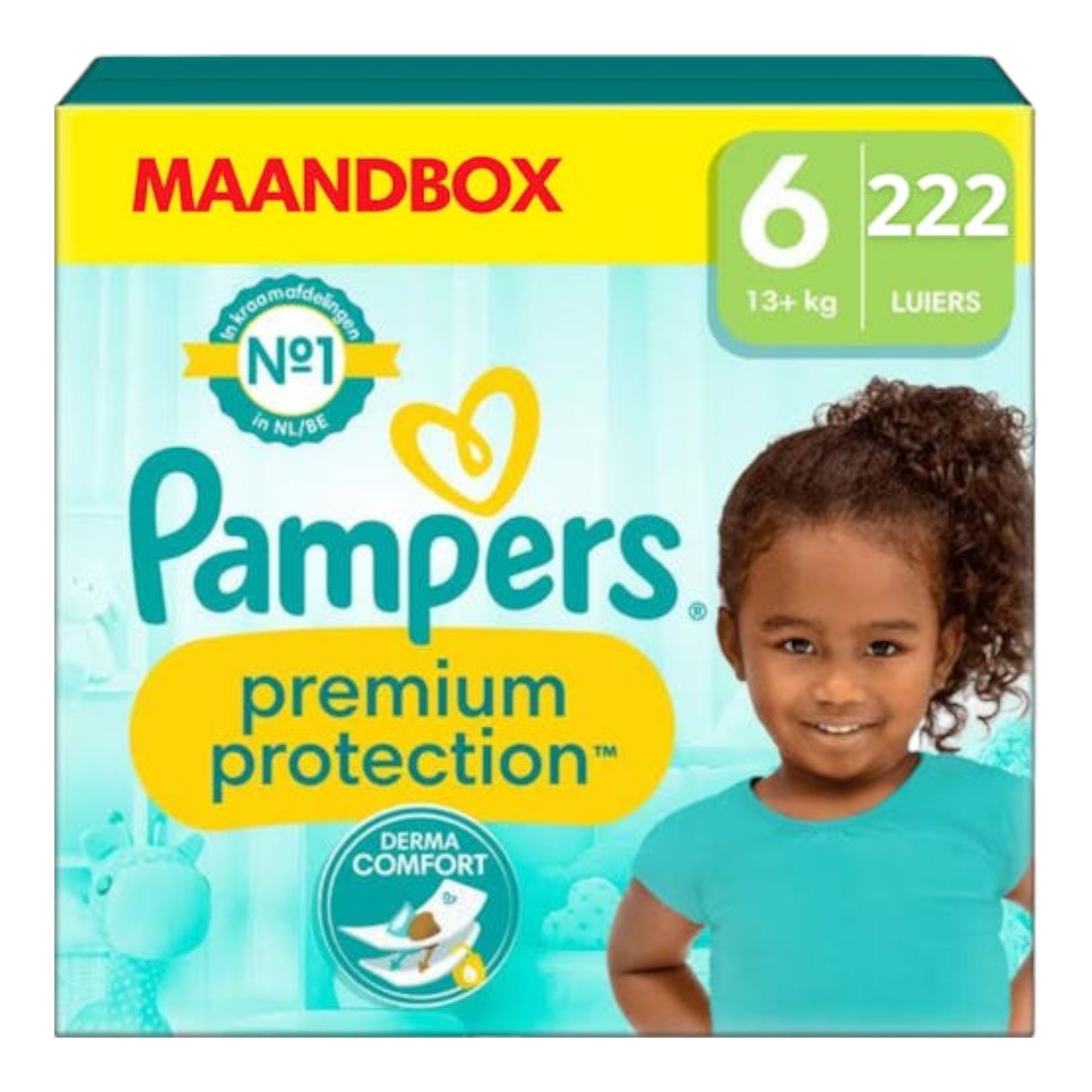 Pampers Premium Protection Maat 6 - 222 Luiers MegaMaandbox